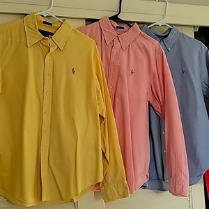 Sold as a bundle.  3 Polo by Ralph Lauen Oxfords.